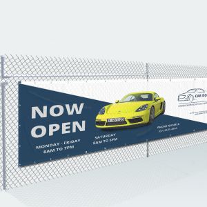 Mesh Hanging Banners: Available in 11 Sizes