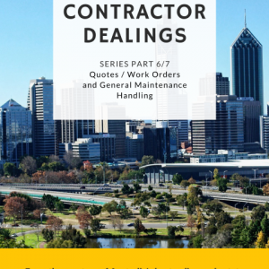 PM Contractor Dealings - Quotes & Maintenance